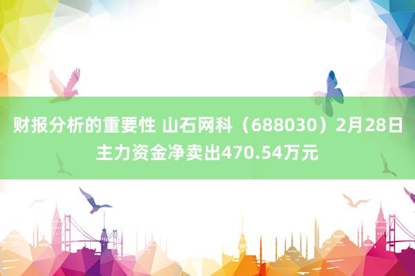 财报分析的重要性 山石网科（688030）2月28日主力资金净卖出470.54万元